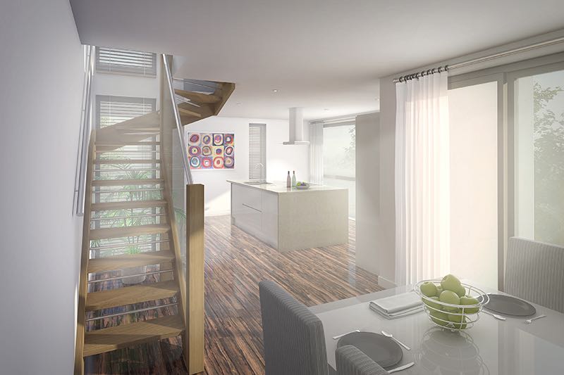 image shows: THS Homes Extension Kitchen and Dining Room
