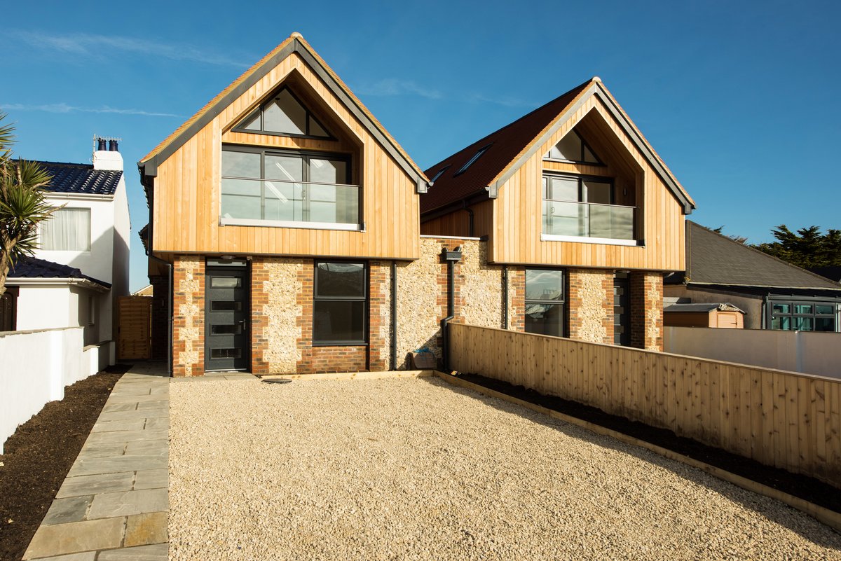 An image of Exterior views and landscaping of the beautiful new build development at Old Fort Road, Shoreham goes here.